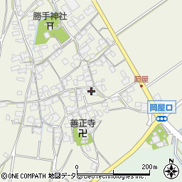 滋賀県蒲生郡竜王町岡屋1427周辺の地図