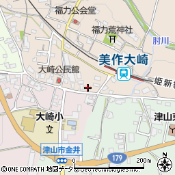 岡山県津山市福力93周辺の地図