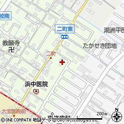 滋賀県守山市二町町21周辺の地図