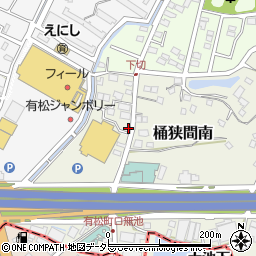 愛知県名古屋市緑区桶狭間南135周辺の地図