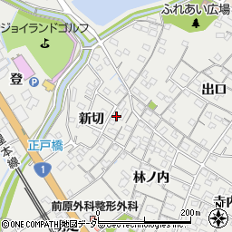 愛知県豊明市阿野町新切27周辺の地図