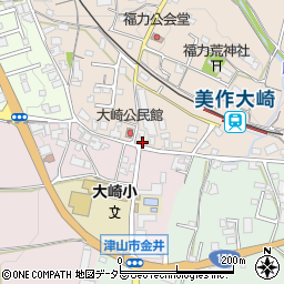 岡山県津山市福力95周辺の地図