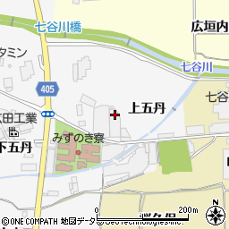 京都府亀岡市河原林町河原尻（上五丹）周辺の地図