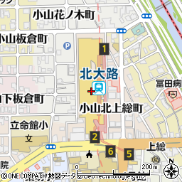 丸亀製麺 北大路ビブレ店周辺の地図