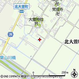 滋賀県草津市北大萱町518周辺の地図