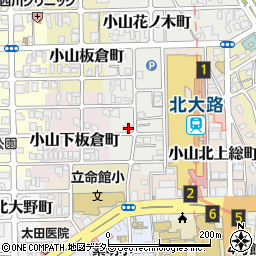 京都府京都市北区小山下花ノ木町16周辺の地図