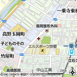 京都府京都市左京区一乗寺高槻町周辺の地図