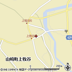 兵庫県宍粟市山崎町上牧谷480周辺の地図