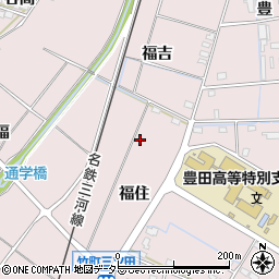 愛知県豊田市竹町周辺の地図