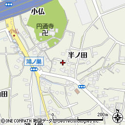 愛知県大府市共和町半ノ田周辺の地図