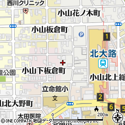 京都府京都市北区小山下花ノ木町14周辺の地図