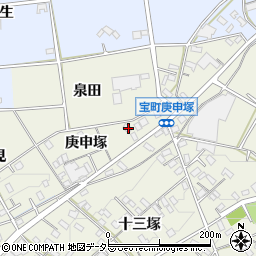 愛知県豊田市宝町庚申塚54周辺の地図