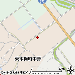 京都府亀岡市東本梅町中野谷口周辺の地図