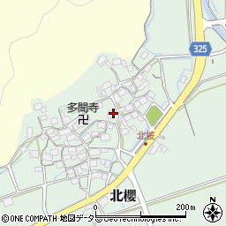 滋賀県野洲市北櫻周辺の地図
