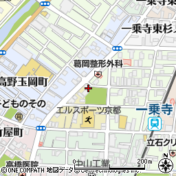 京都府京都市左京区一乗寺高槻町1周辺の地図