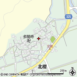 滋賀県野洲市北櫻周辺の地図