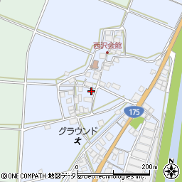 兵庫県西脇市黒田庄町西澤260周辺の地図