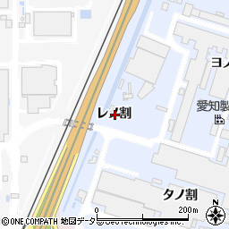 愛知県東海市荒尾町レノ割周辺の地図