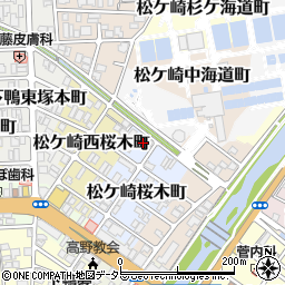 京都府京都市左京区松ケ崎桜木町周辺の地図