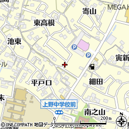 愛知県東海市名和町（東岨）周辺の地図