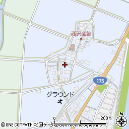 兵庫県西脇市黒田庄町西澤259周辺の地図