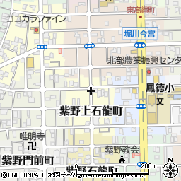 京都府京都市北区紫野上石龍町周辺の地図