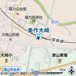 岡山県津山市福力68-3周辺の地図