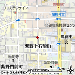 京都府京都市北区紫野上石龍町周辺の地図