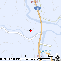 愛知県北設楽郡東栄町三輪下奈根94周辺の地図