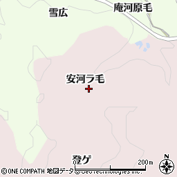 愛知県豊田市桂野町安河ラ毛周辺の地図