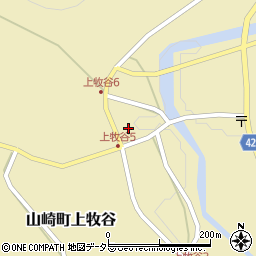 兵庫県宍粟市山崎町上牧谷481周辺の地図