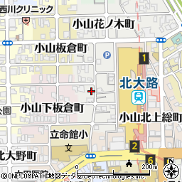 京都府京都市北区小山下花ノ木町18周辺の地図
