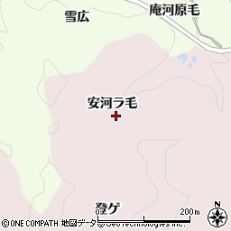 愛知県豊田市桂野町（安河ラ毛）周辺の地図