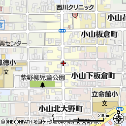 京都府京都市北区小山下初音町周辺の地図