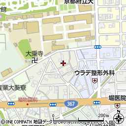 京都府京都市左京区下鴨西半木町周辺の地図
