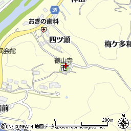 徳山寺周辺の地図