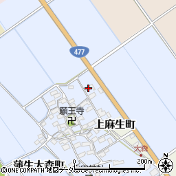 滋賀県東近江市蒲生大森町32周辺の地図