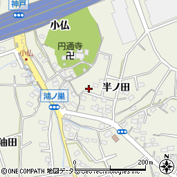愛知県大府市共和町周辺の地図