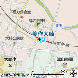 岡山県津山市福力68周辺の地図