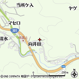 愛知県豊田市林添町向井田周辺の地図