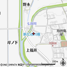京都府亀岡市河原林町河原尻上福井周辺の地図