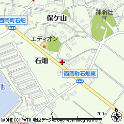 愛知県豊田市西岡町石畑周辺の地図