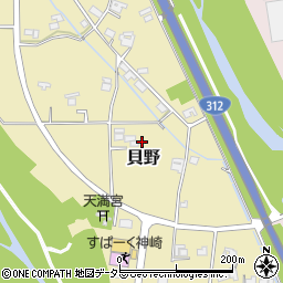 兵庫県神崎郡神河町貝野409周辺の地図