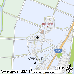 兵庫県西脇市黒田庄町西澤255周辺の地図