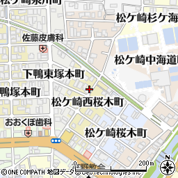 京都府京都市左京区松ケ崎西桜木町周辺の地図