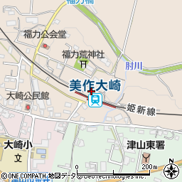 岡山県津山市福力72周辺の地図