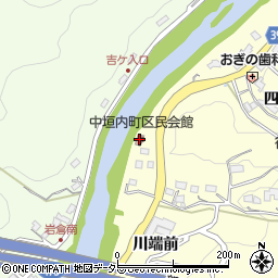 中垣内町区民会館周辺の地図