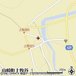 兵庫県宍粟市山崎町上牧谷696周辺の地図