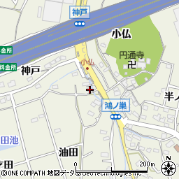 愛知県大府市共和町油田周辺の地図