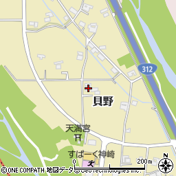 兵庫県神崎郡神河町貝野371周辺の地図